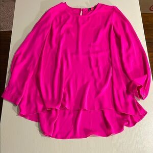 Vince Camuto Fuchsia Pink Blouse- Size Small